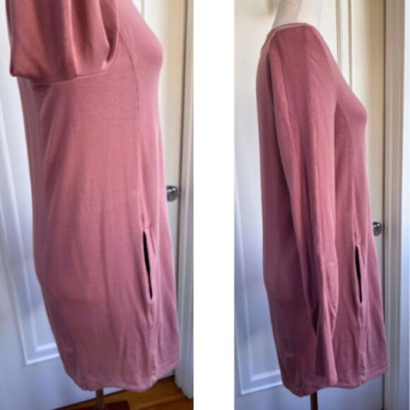 ATHLETA Balance Dress French Terry Athletic Dress in Rose Pink Size S - Picture 6 of 16